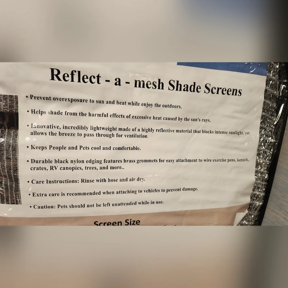 Reflective Mesh Shade Screen - Picture 4 of 6